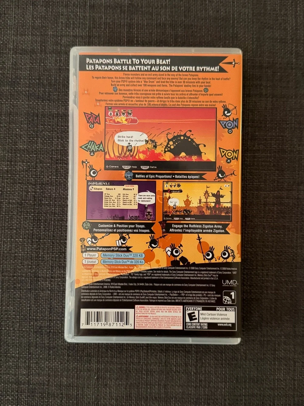 Patapon Sony PSP Game Complete - Picture 2 of 3
